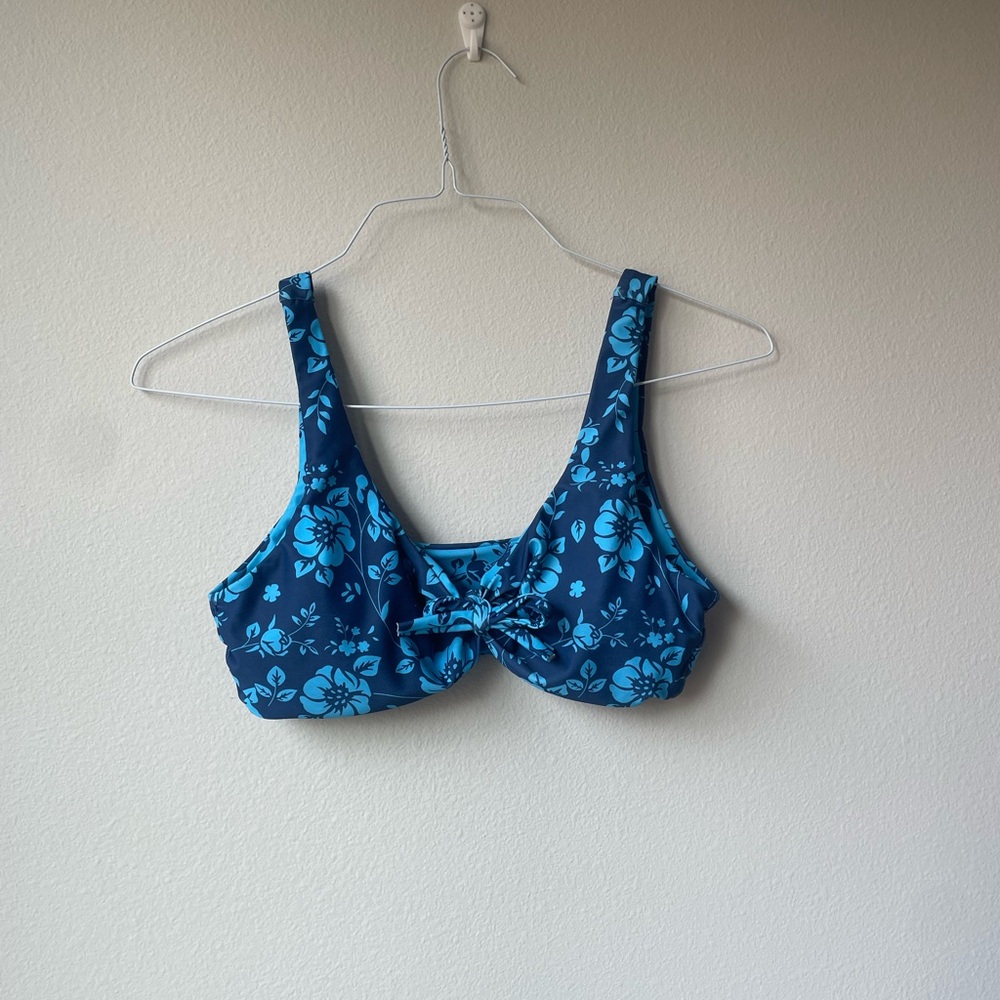 Floral Blue Bikini